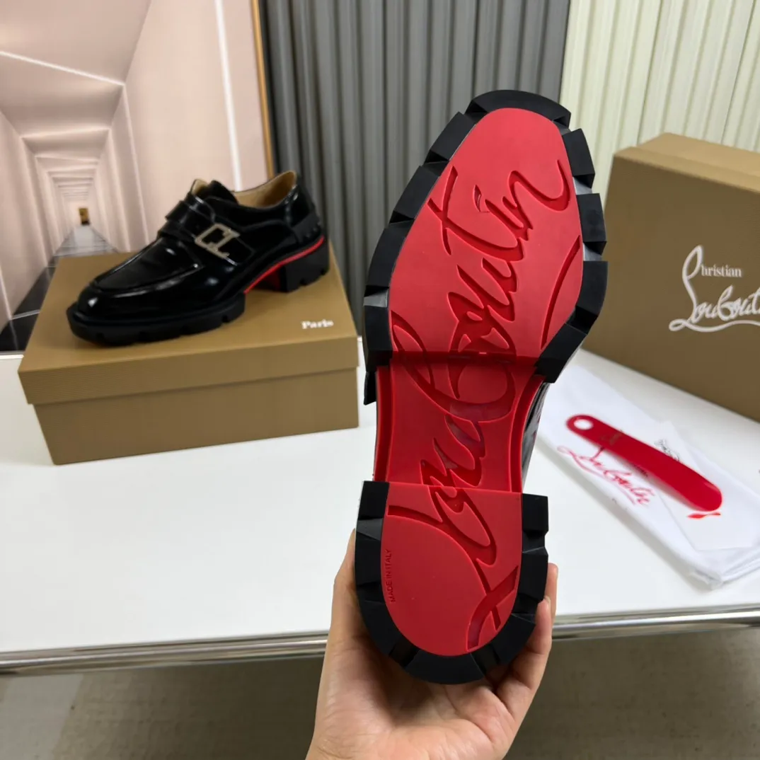 Men's shoes 💰720💰 CL's popular red-soled boots 🆑1:1 original mold, Christian* Louboutin, imported open-edge beaded cowhide leather on the upper + water-dyed cowhide lining, original outsole ⬆️ Wear-resistant and non-slip, full set of counter packaging 🎁38-45 (customized for 45, non-refundable)